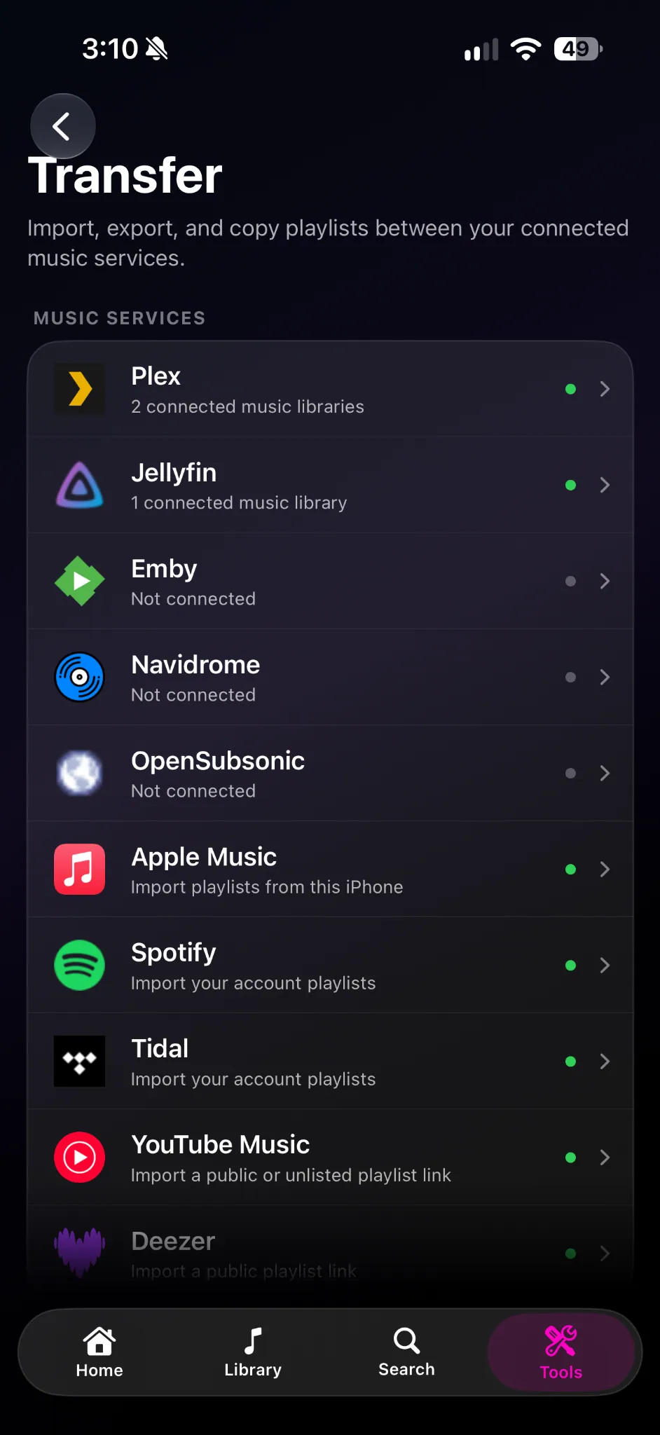 Deckamp Transfer & Import sanitized preview